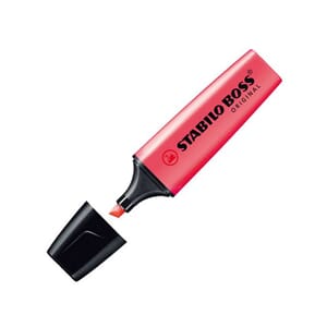 TEKSTMARKER STABILO BOSS RØD