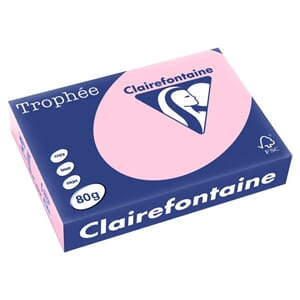 KOPIPAPIR TROPHEE A4 80G LYSROSA (500)