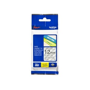 TAPE P-TOUCH TZ 12MM SORT PÅ KLAR