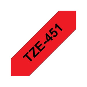 TAPE BROTHER TZE-451 24MMX8M SORT/RØD