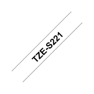 TAPE BROTHER TZE-S221 9MMX8M SORT/HVIT