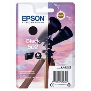 BLEKK EPSON T502 SORT