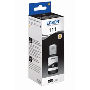BLEKK EPSON T111 ECOTANK PIGMENTED SORT FLASKE