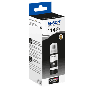 BLEKK EPSON 114 ECOTANK PIGMENT SORT FLASKE