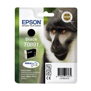 BLEKK EPSON T0891 SORT 5,8 ML
