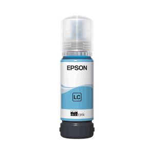 BLEKK EPSON 107 ECOTANK LIGHT CYAN FLASKE, 70 ML