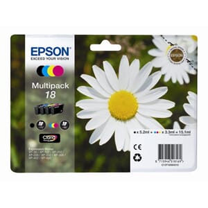 BLEKK EPSON T1806 MULITPACK 4 FARGER