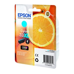 BLEKK EPSON 33XL CYAN CLARIA PREMIUM