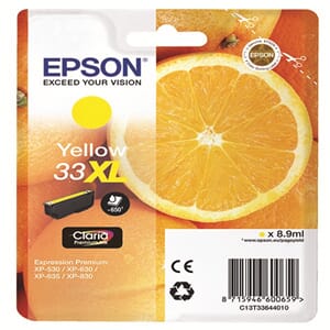 BLEKK EPSON 33XL YELLOW CLARIA PREMIUM