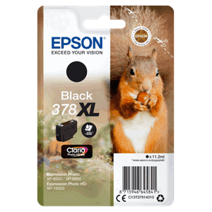 BLEKK EPSON T378 SORT XL