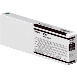 BLEKK EPSON T55K100  HDX/HD FOTO SORT 700ML