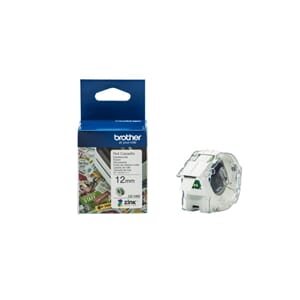 TAPE BROTHER CZ-1002 HVIT 12MM X 5M