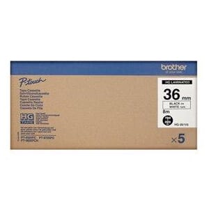 TAPE BROTHER HG 36MM SORT PÅ HVIT (5)