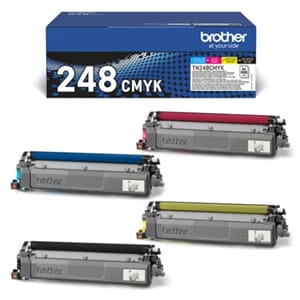 TONER BROTHER TN248VAL VALUE-PACK CMYK, 1K EACH