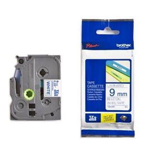 TAPE BROTHER TZE 9MMX8M BLÅ/HVIT