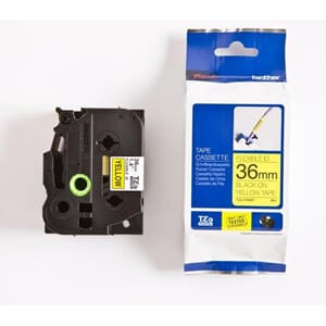TAPE BROTHER TZE 36MMX8M FLEKSIBEL SORT/GUL