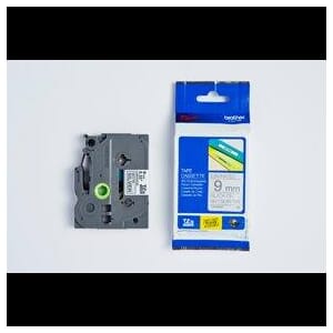 TAPE BROTHER TZE 9MMX8M SORT/SØLV MATT