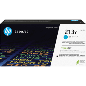 TONER HP 213Y EXTRA HØYKAPASITET CYAN  LASERJET