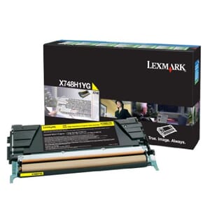 TONER LEXMARK X748  YELLOW (PREBATE) 10K