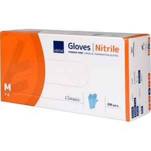 ENGANGSHANSKE NITRIL M BLÅ (200) ABENA