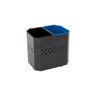 AVFALLSBEHOLDER HYKAB PUTTE 2X9L GRÅ