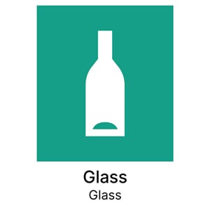 DEKALER A5 AVFALL GLASS KILDESORTERINGSETIKETT