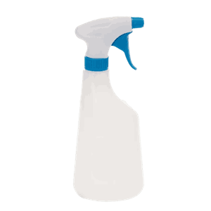 SPRAYFLASKE TOUCH 0,6L BLÅ KOMPLETT