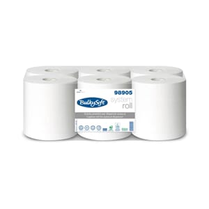 TØRKEPAPIR BULKYSOFT HVIT SYSTEMRULL 2LAGS (6)