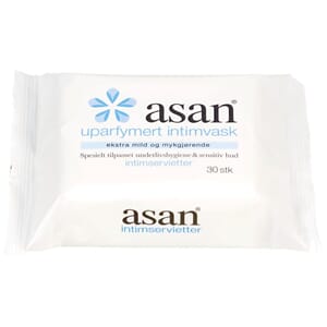 ASAN INTIMSERVIETT UPARFYMERT 8PK A'30STK