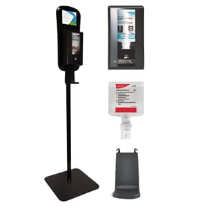 GULVSTATIV KOMPLETT M/DISPENSER OG HÅNDDESINFEKSJON 1,3L