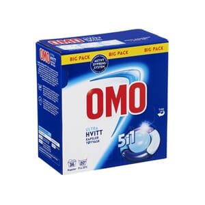 TØYVASK OMO ULTRA HVITT 5I1 TABL. (36)